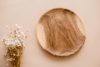 12 inch wooden plate V59-796