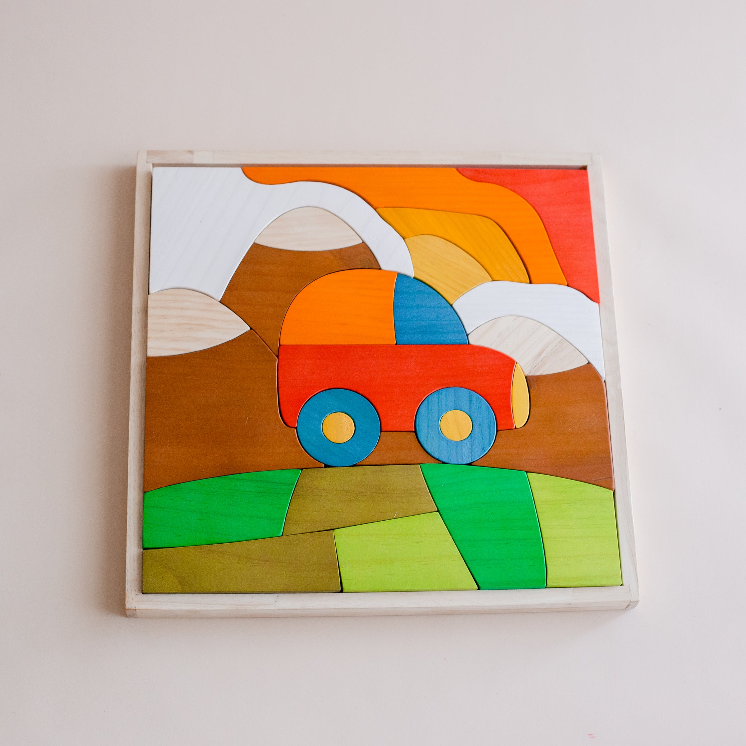 Car puzzle and play set V59-968