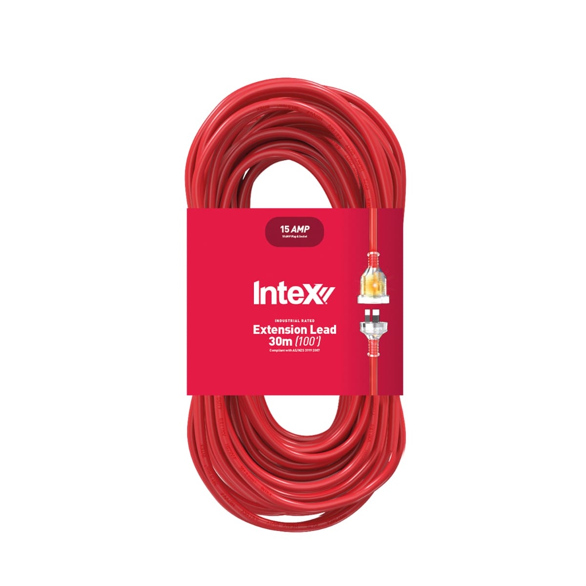 Industrial Extension Leads 15A (10A Plug & Socket) x 30m (98') V593-EL153