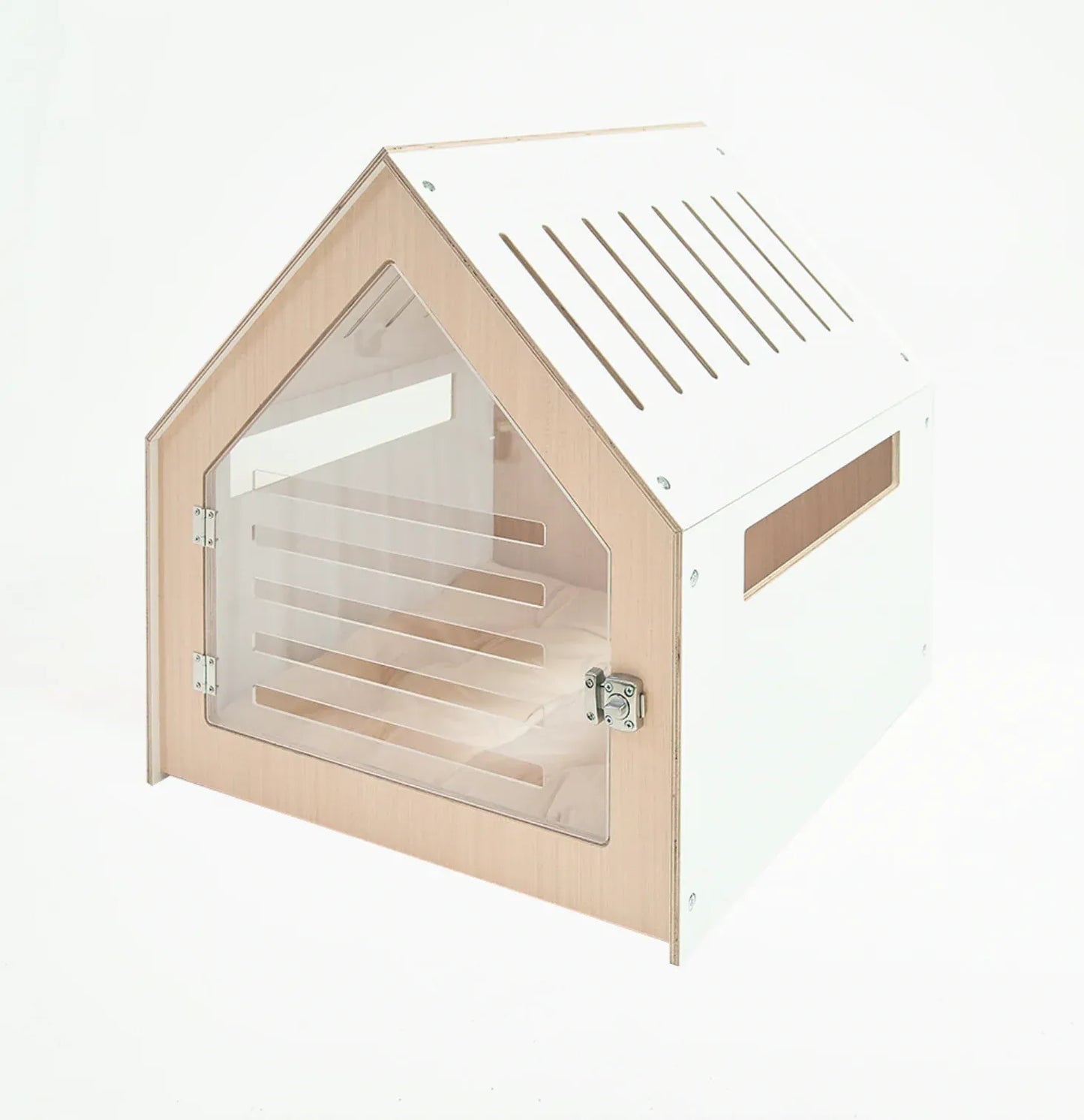 Modern Pet House Dog Crate (White) V600-PB-WW002-D-W