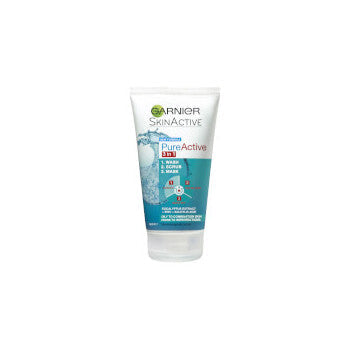 Garnier SkinActive PureActive 3-in-1 Wash, Scrub and Mask 150ml V604-122809