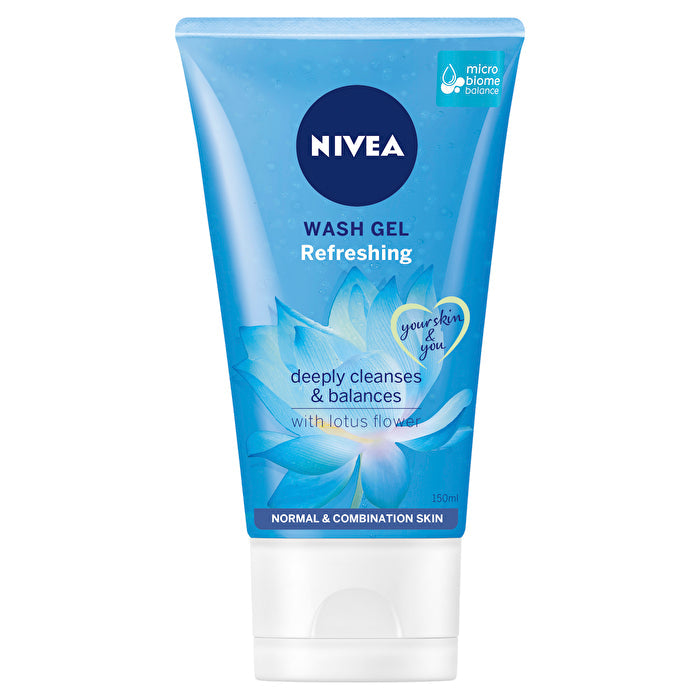 Nivea Refreshing Face Wash Gel Cleanser with Lotus Flower 150ml V604-123987