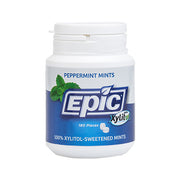 Epic Xylitol (Sugar-Free) Mints Peppermint 180 Piece Tub V604-337858