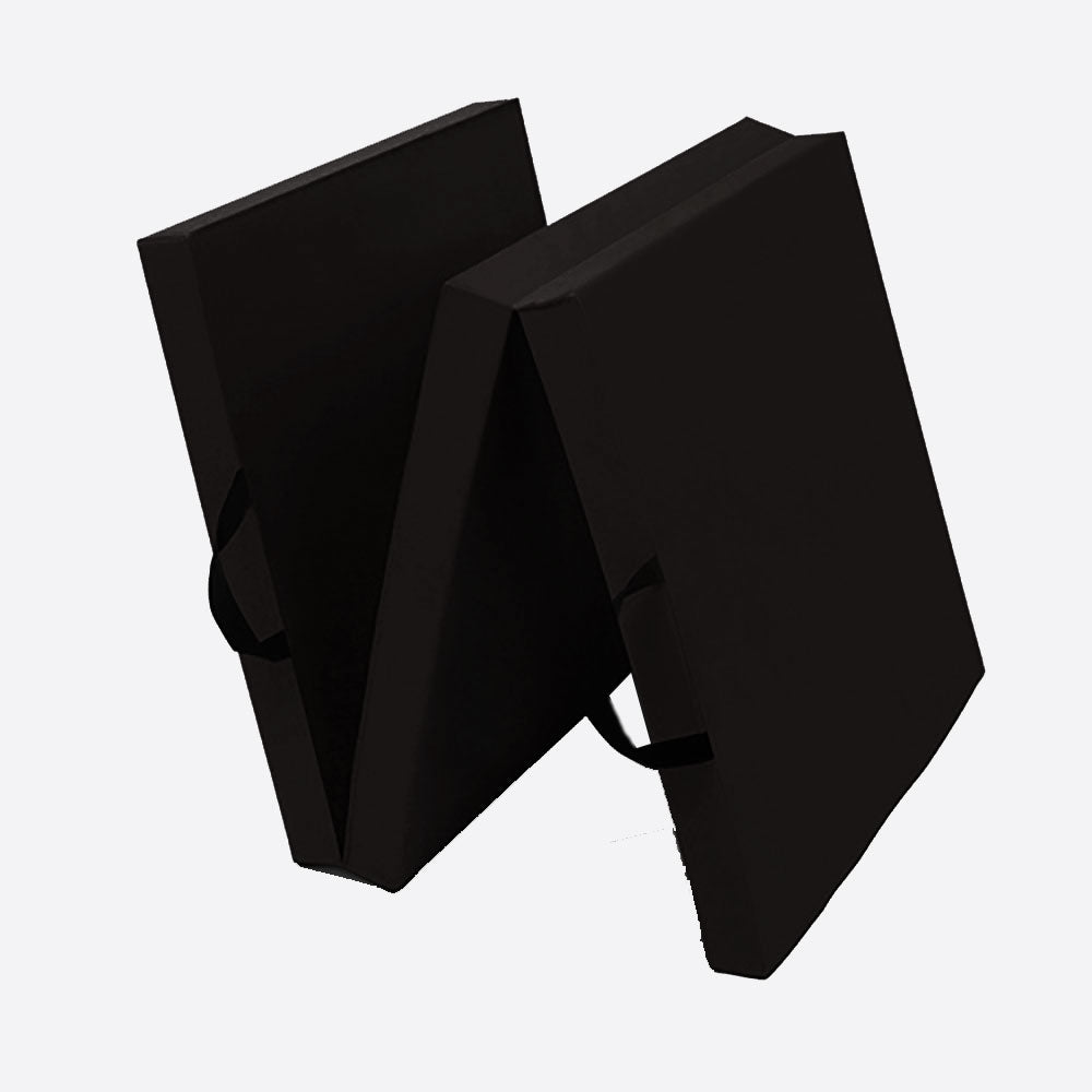 Folding Exercise Floor Mat Dance Yoga Gymnastics Training Home Judo Pilates Gym - Black V610-180MAT-BLACK