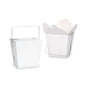 Bulk Packs 100 x 235ML/8oz White Noodle Box Pail With Metal Wire Handle V610-8OZ-100