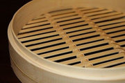 6 Inch Bamboo Steamer Set-2 Steamer Baskets With 1 Lid V610-BAMSTEA-6