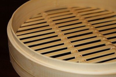 9 Inch Bamboo Steamer Set-2 Steamer Baskets With 1 Lid V610-BAMSTEA-9