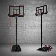 Basketball Hoop Stand System Portable Adjustable Height Ring Backboard Net Rim V610-BAS-0021A