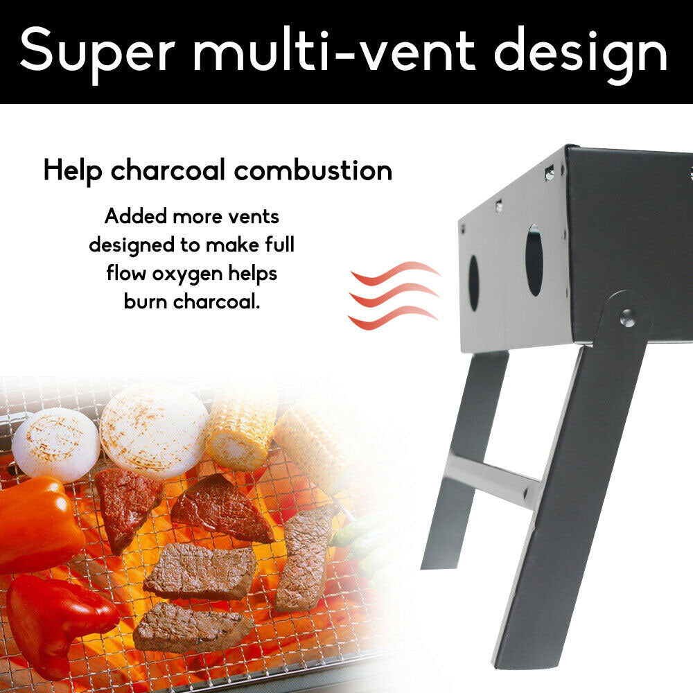 Outdoor Camping Portable & Foldable Charcoal BBQ Grill Hibachi Picnic Barbecue V610-BBQ32