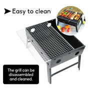 Outdoor Camping Portable & Foldable Charcoal BBQ Grill Hibachi Picnic Barbecue V610-BBQ32