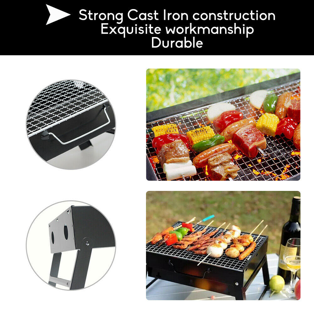 Outdoor Camping Portable & Foldable Charcoal BBQ Grill Hibachi Picnic Barbecue V610-BBQ32