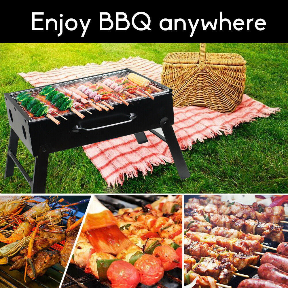 Outdoor Camping Portable & Foldable Charcoal BBQ Grill Hibachi Picnic Barbecue V610-BBQ32