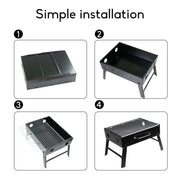 Outdoor Camping Portable & Foldable Charcoal BBQ Grill Hibachi Picnic Barbecue V610-BBQ32