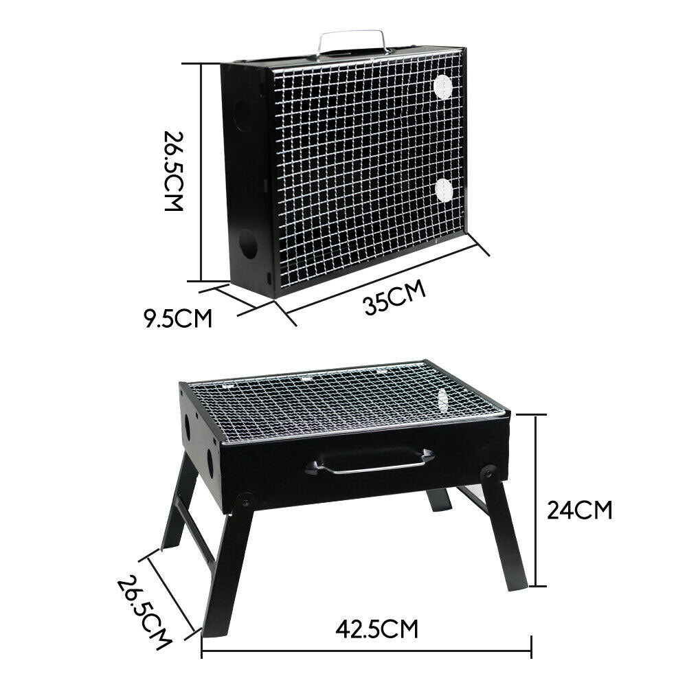 Outdoor Camping Portable & Foldable Charcoal BBQ Grill Hibachi Picnic Barbecue V610-BBQ32