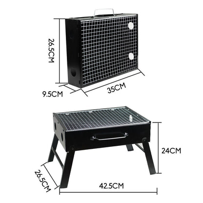 Outdoor Camping Portable & Foldable Charcoal BBQ Grill Hibachi Picnic Barbecue V610-BBQ32