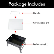 Outdoor Camping Portable & Foldable Charcoal BBQ Grill Hibachi Picnic Barbecue V610-BBQ32