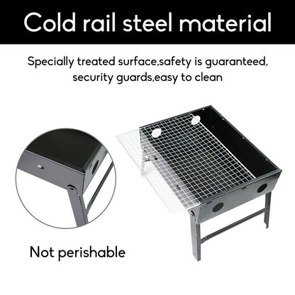 Outdoor Camping Portable & Foldable Charcoal BBQ Grill Hibachi Picnic Barbecue V610-BBQ32