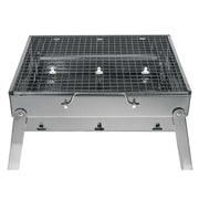 Portable Stainless Steel BBQ Charcoal Wood Outdoor Barbecue Grill Camping Picnic V610-BBQ32-SIL