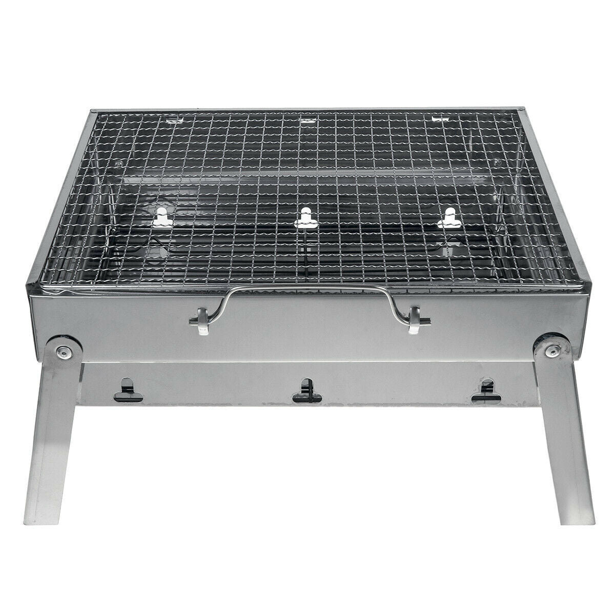 Portable Stainless Steel BBQ Charcoal Wood Outdoor Barbecue Grill Camping Picnic V610-BBQ32-SIL