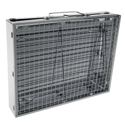 Portable Stainless Steel BBQ Charcoal Wood Outdoor Barbecue Grill Camping Picnic V610-BBQ32-SIL