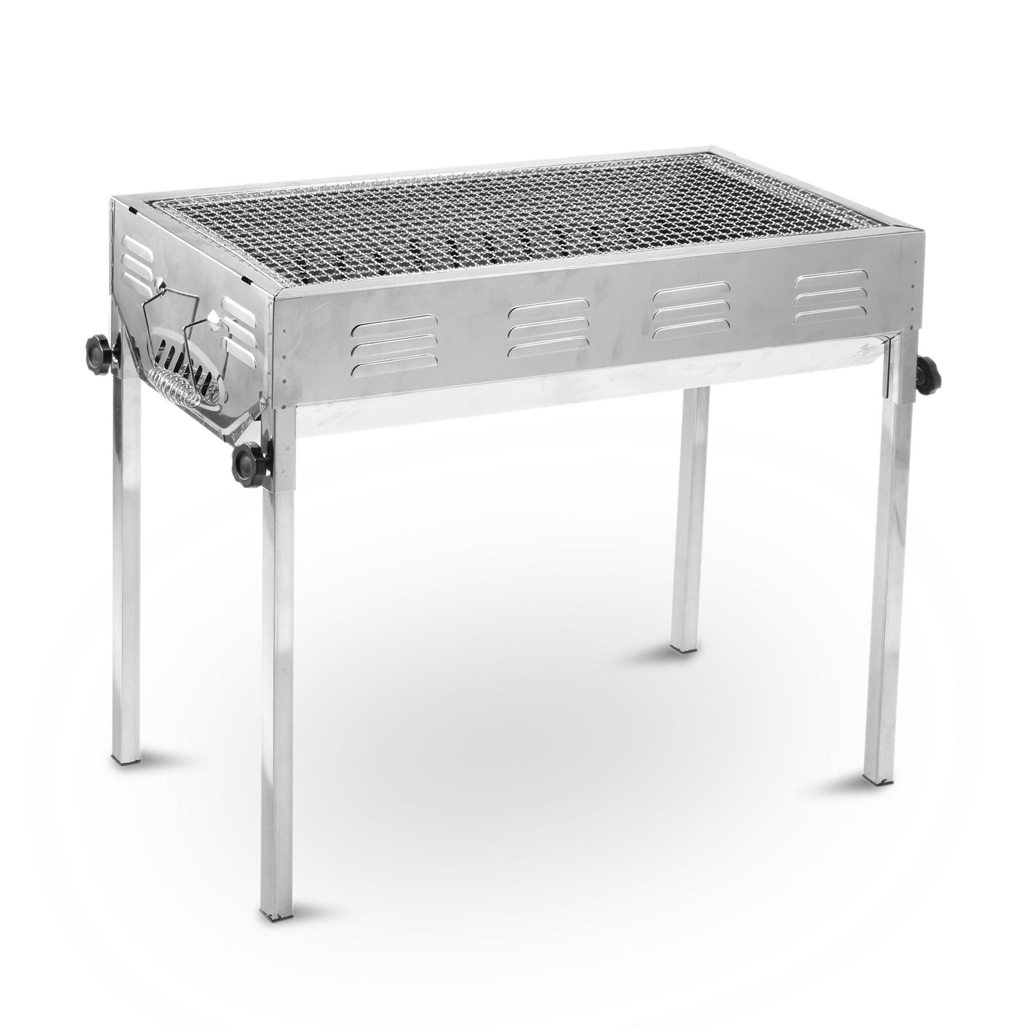 Stainless Steel Portable Outdoor BBQ Barbecue Grill Set Charcoal Kebab Picnic Camping Sets Large V610-BBQ70-SIL