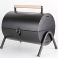 Stainless Steel BBQ Barrel Charcoal Smoker Portable Foldable Barbecue Camping Black V610-BBQBRO-BLA