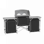 Deluxe Aluminium Foldable Camping Kitchen Picnic Cupboard Bench Table Windshield V610-CAMKIT-MT-2