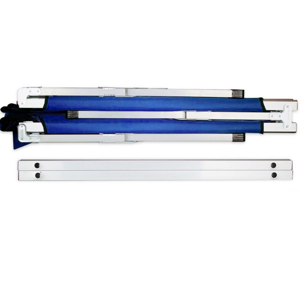 Camping Bed Folding Stretcher Light Weight w/ Carry Bag Camp Portable - blue V610-CAMSTRECOL-BLU