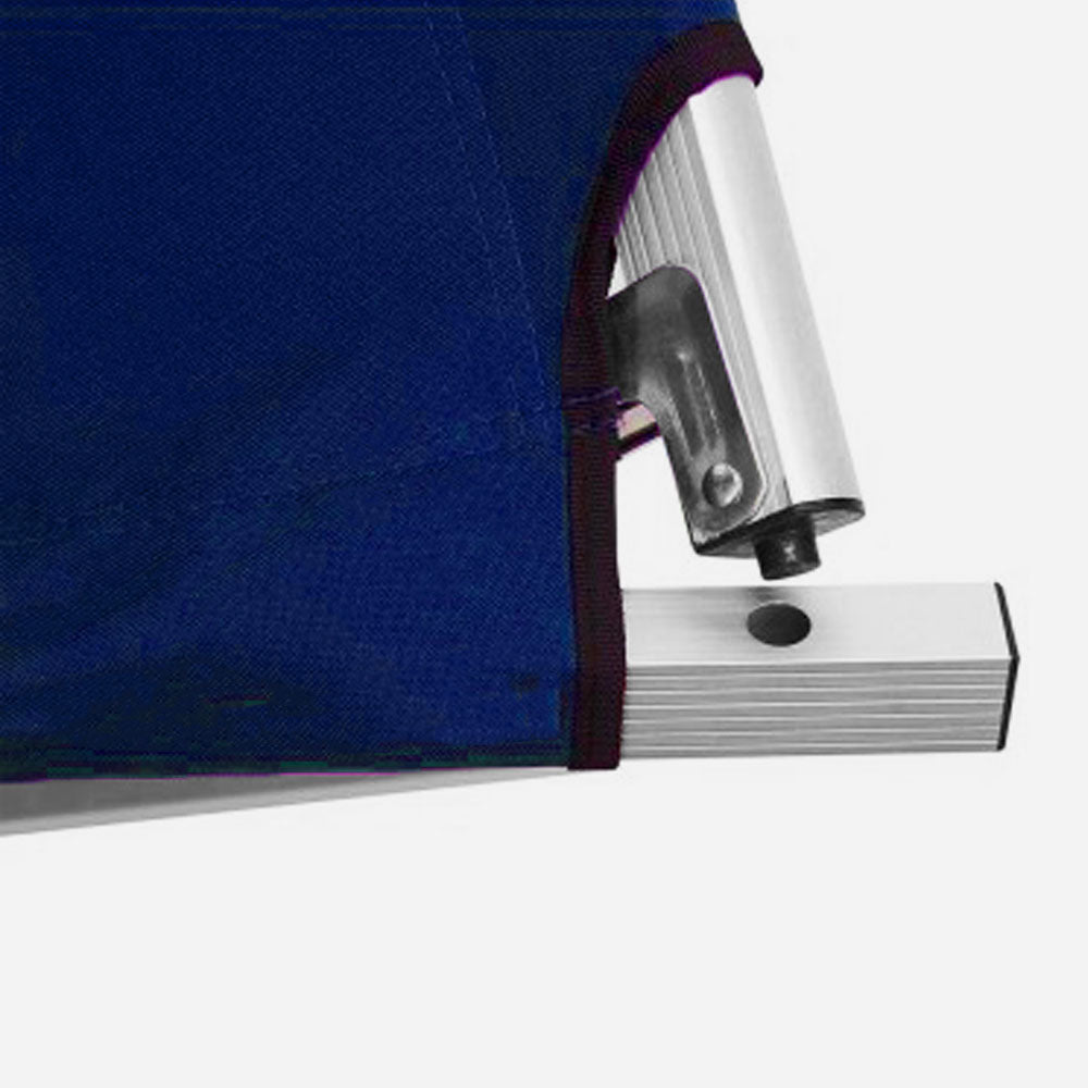 Camping Bed Folding Stretcher Light Weight w/ Carry Bag Camp Portable - blue V610-CAMSTRECOL-BLU