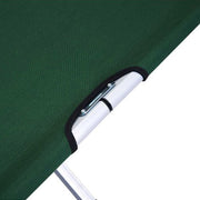 Camping Bed Folding Stretcher Light Weight w/ Carry Bag Camp Portable - green V610-CAMSTRECOL-GR
