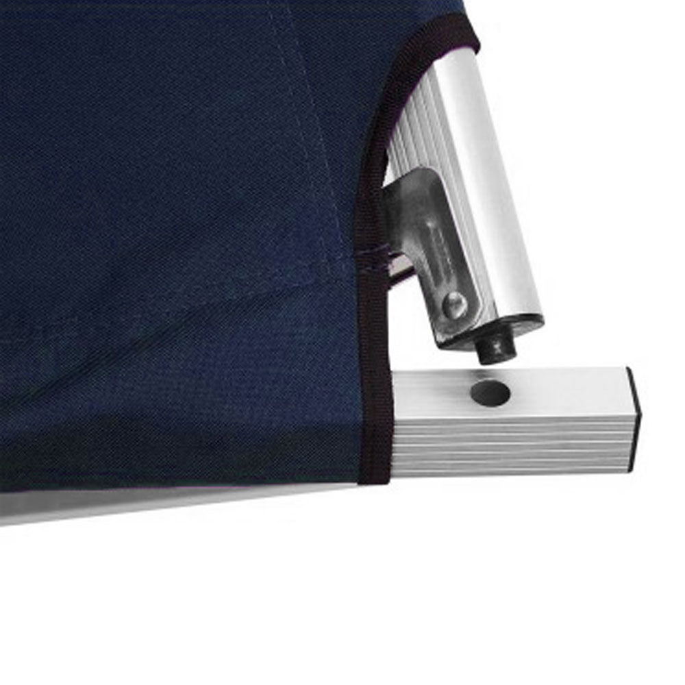 Camping Bed Folding Stretcher Light Weight w/ Carry Bag Camp Portable - navy V610-CAMSTRECOL-NAV