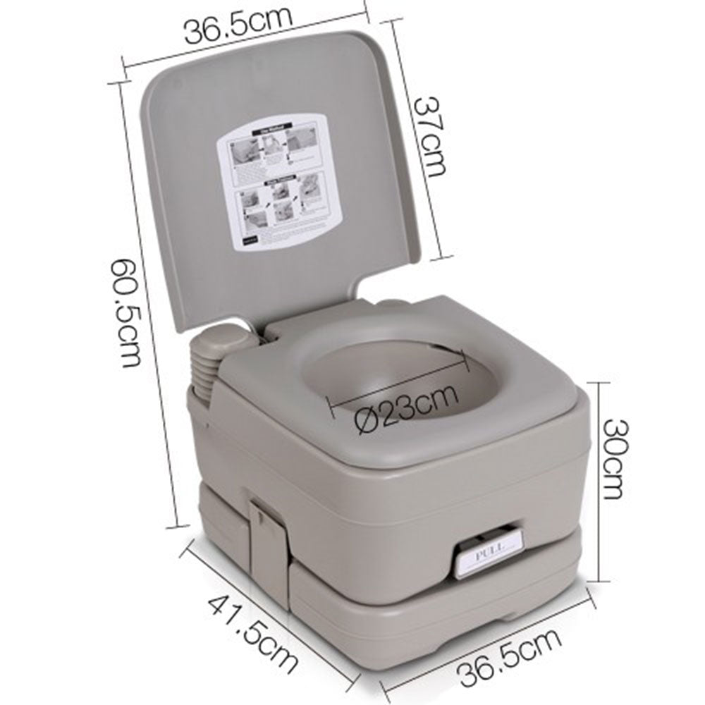 10L Outdoor Portable Camping Toilet Bonus Carry Bag V610-CAMTOI-10L-BA