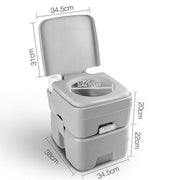 20L Outdoor Portable Camping Toilet With Carry Bag V610-CAMTOI-20L-BA