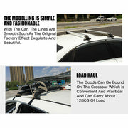 100cm Universal Car Roof Racks Carrier Adjustable Cross Bars Aluminium Alloy Lockable V610-CAR-HGCR-100