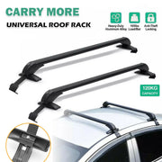 100cm Universal Car Roof Racks Carrier Adjustable Cross Bars Aluminium Alloy Lockable V610-CAR-HGCR-100