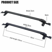 105cm Universal Car Roof Racks Carrier Adjustable Cross Bars Aluminium Alloy Lockable V610-CAR-HGCR-105