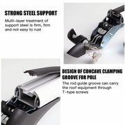110cm Universal Car Roof Racks Carrier Adjustable Cross Bars Aluminium Alloy Lockable V610-CAR-HGCR-110