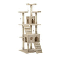 170cm Cat Tree Scratching Post Scratcher Pole Gym Toy House Furniture Multilevel - beige V610-CAT52008-BEI