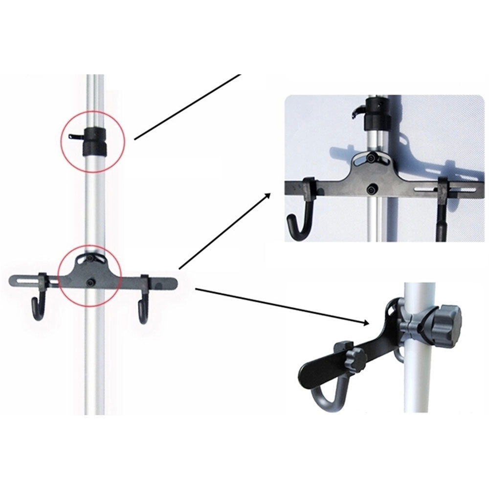 Heavy Duty Aluminum Alloy 2 Bike Bicycle Hanger Parking Rack Storage Stand To 4M V610-CYC-ALUBIKRAC-4M
