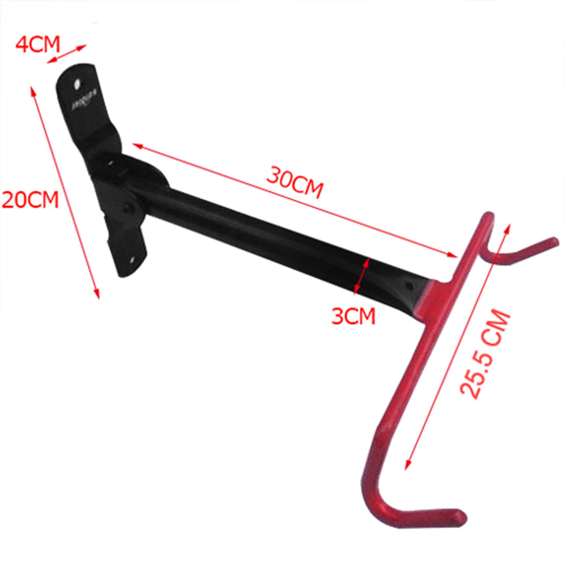Large Premium Bike Bicycle Hanger Hook Wall Mounted Garage Storage Rack Mount V610-CYC-BIKREDHOO-LAR