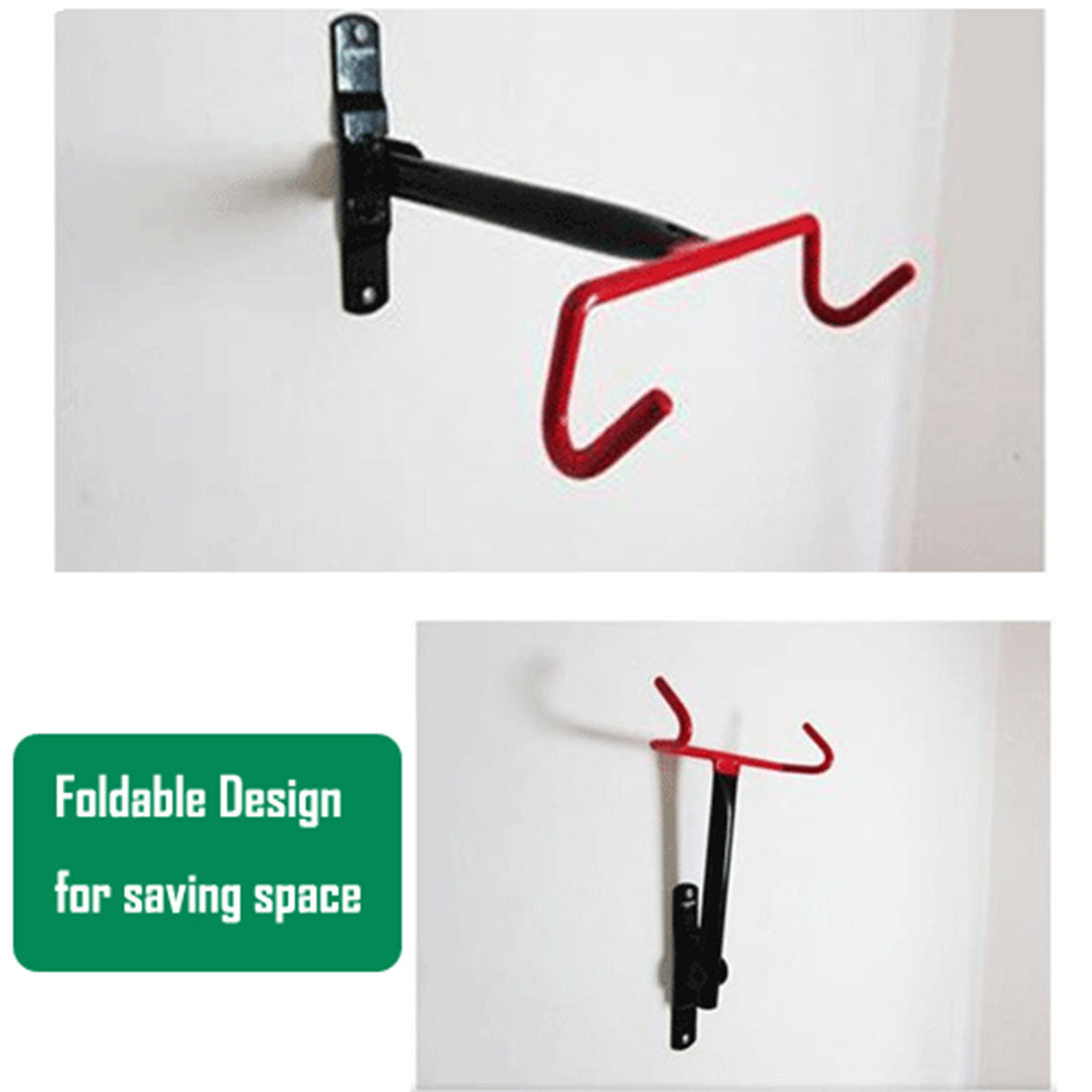Large Premium Bike Bicycle Hanger Hook Wall Mounted Garage Storage Rack Mount V610-CYC-BIKREDHOO-LAR
