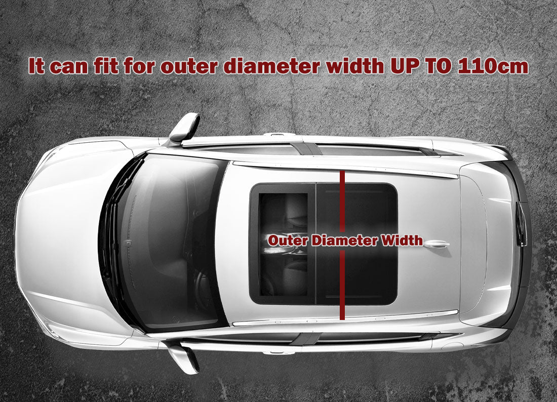 125CM Universal Adjustable Aluminum Alloy Car Roof Rack Cross Bars Carrier Lock V610-CYC-CROBAR-125