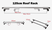 125CM Universal Adjustable Aluminum Alloy Car Roof Rack Cross Bars Carrier Lock V610-CYC-CROBAR-125