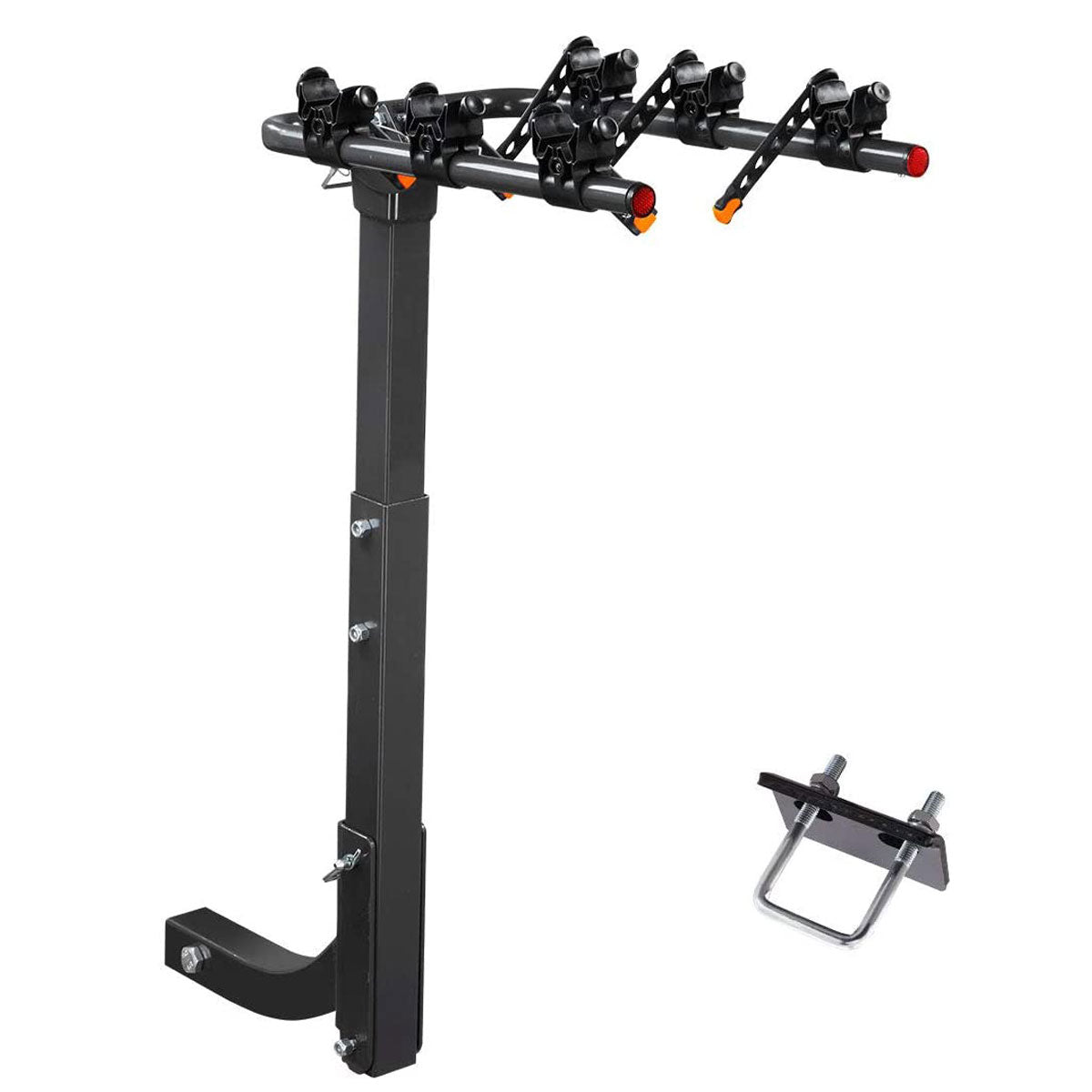 3 Bike Rack Bicycle Car Rear Carrier 2" Steel Foldable Steel Hitch Mount Towbar V610-CYC-TOW-BI3