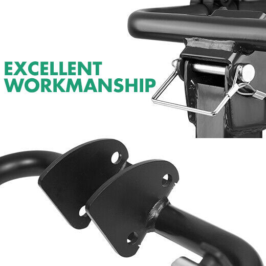 3 Bike Rack Bicycle Car Rear Carrier 2" Steel Foldable Steel Hitch Mount Towbar V610-CYC-TOW-BI3