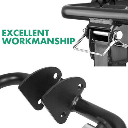 3 Bike Rack Bicycle Car Rear Carrier 2" Steel Foldable Steel Hitch Mount Towbar V610-CYC-TOW-BI3