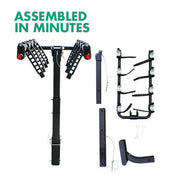 3 Bike Rack Bicycle Car Rear Carrier 2" Steel Foldable Steel Hitch Mount Towbar V610-CYC-TOW-BI3