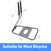 Top Quality Floor Stand Holder Triangle Rear Hub Mount Bike Bicycle Storage Rack V610-CYCREARAC-SIL