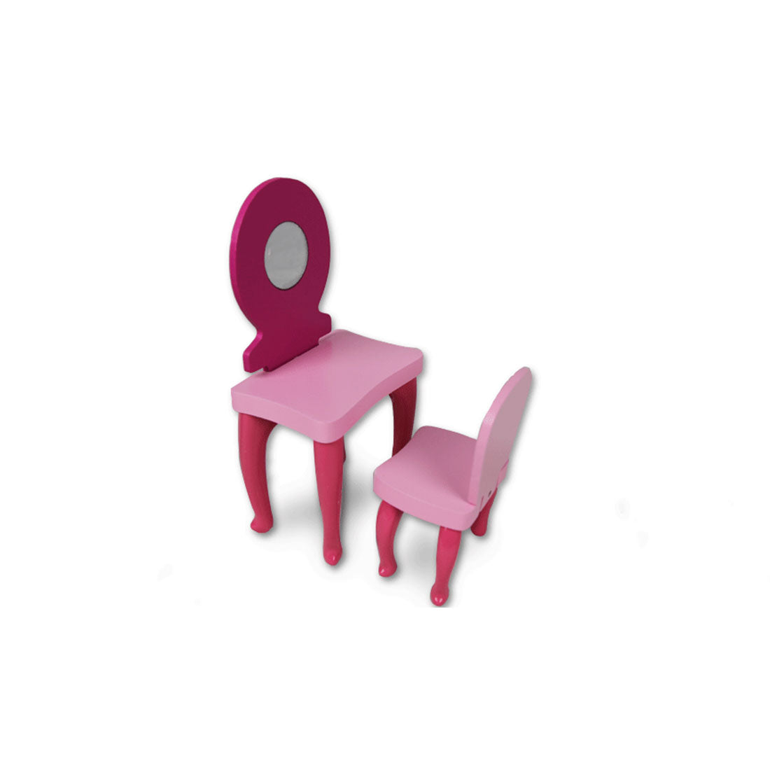Large Wooden Dolls Doll House 3 Level Kids Pretend Play Toys Full Furniture V610-DOLHOU-TX1061