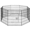 24" 8 Panel Pet Dog Playpen Puppy Exercise Cage Enclosure Fence Play Pen V610-FLATIRON-24